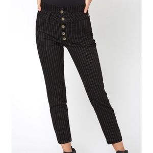 Free people high waisted  👖 size 0 black / white